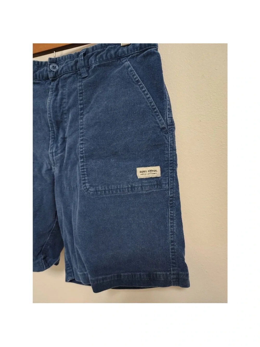 Banks Journal big bear blue corduroy walk shorts 32